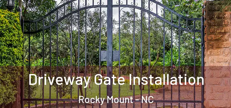 Driveway Gate Installation Rocky Mount - NC