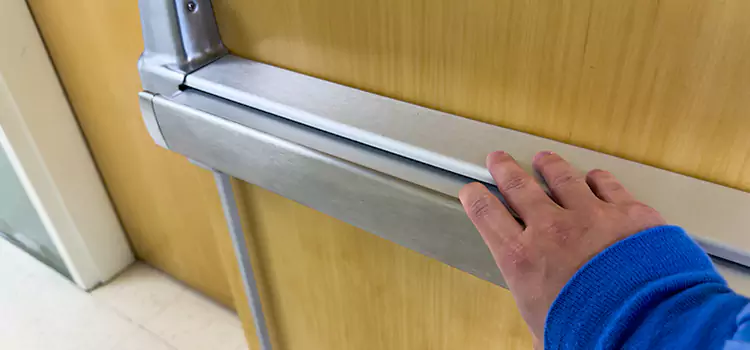 Installing a Push Bar on a Door Rocky Mount